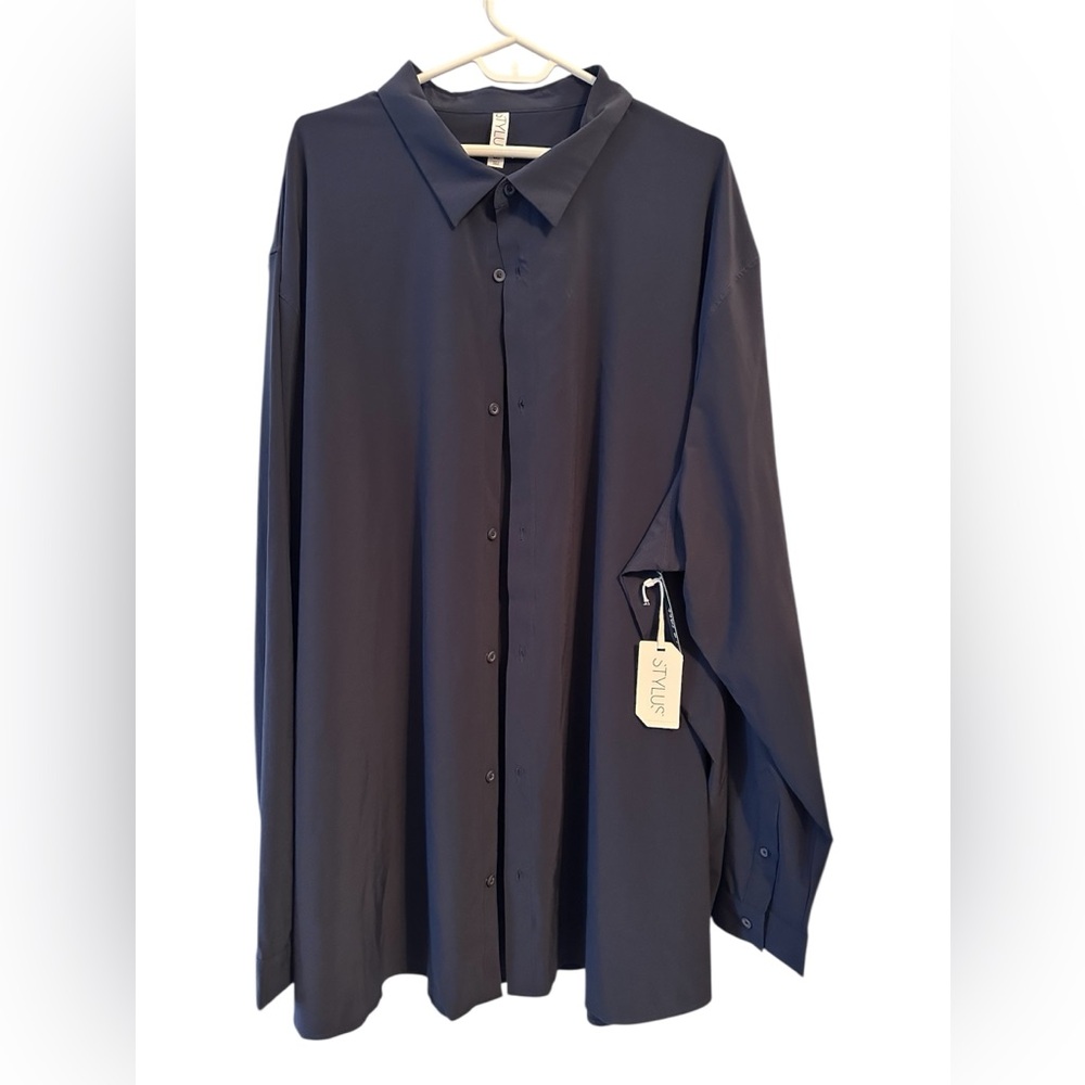 Stylus Men's Big & Tall  Navy Blue Shirt NWT